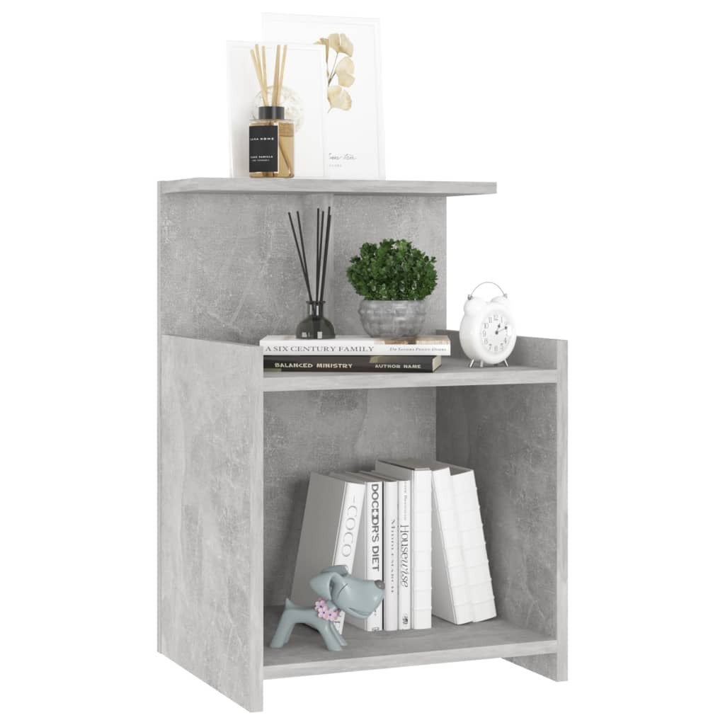 Table de chevet Gris béton 40x35x60 cm | Leroy Merlin