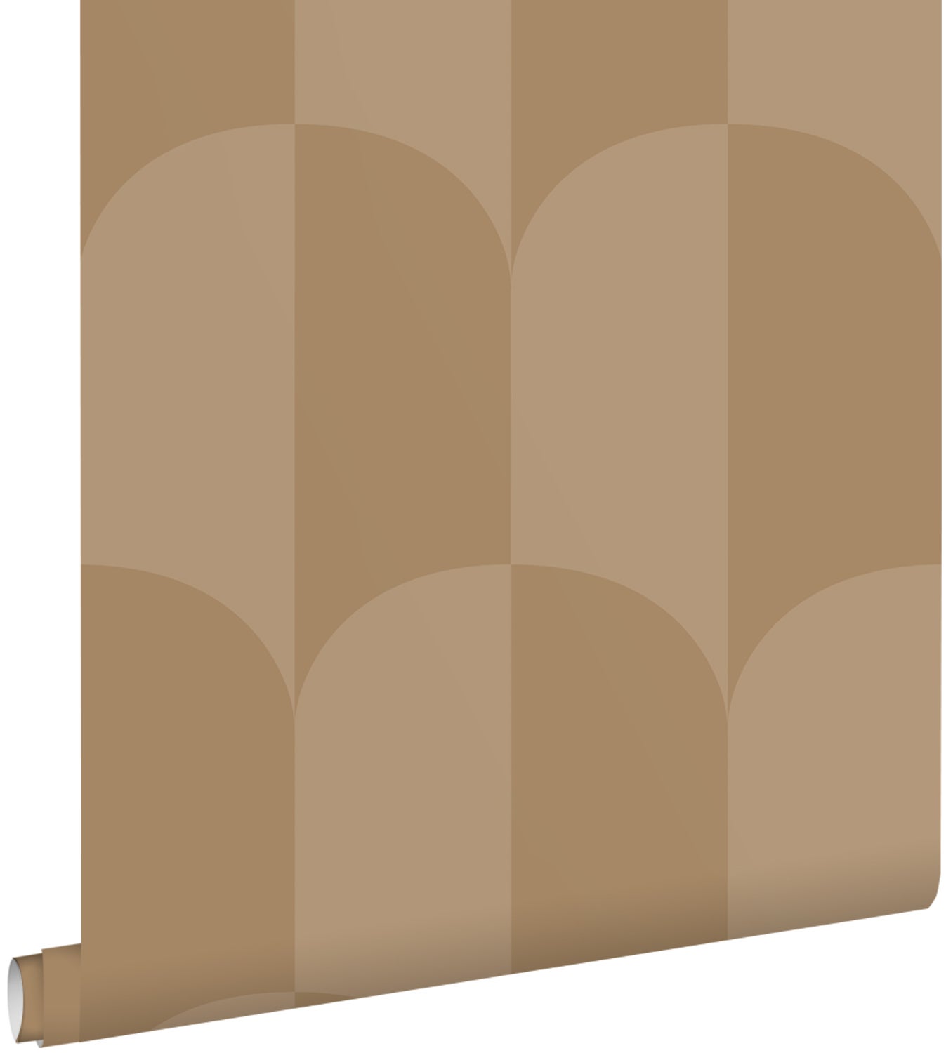 Tapeta motyw art déco ciemny beż - 50 x 900 cm - ESTAHOME