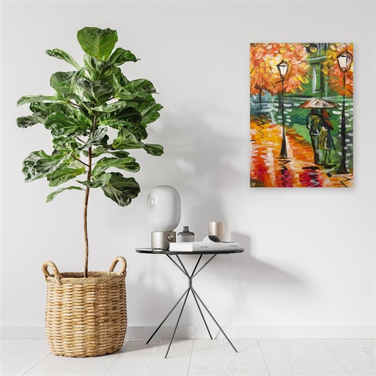 Tableau se promener dans les rues de la ville - 60 x 90 cm - 3