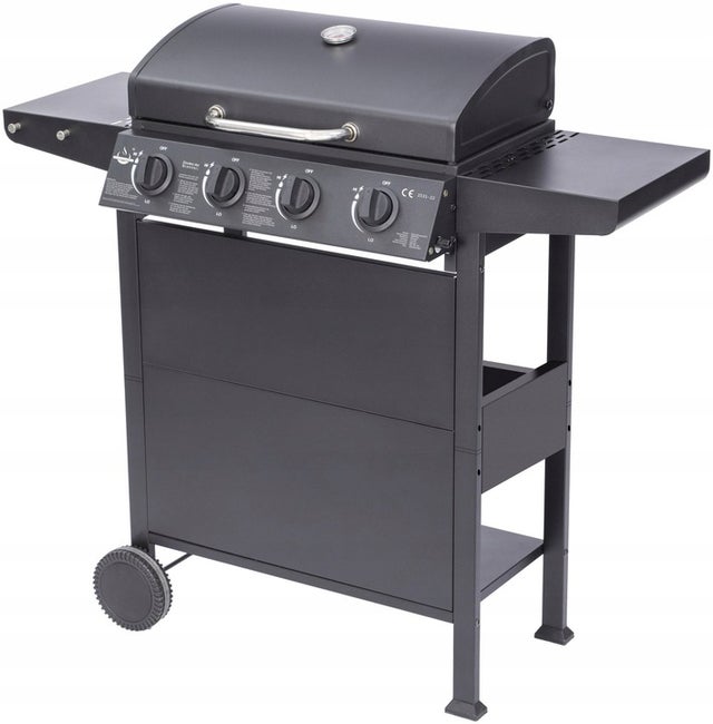 GRILL GAZOWY EL FUEGO SAN JOSE 4 PALNIKI ŻELIWNY RUSZT + REDUKTOR !