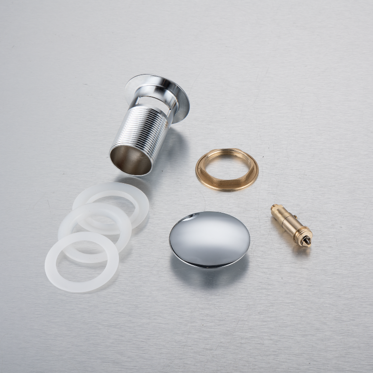 Balneo Bonde clic-clac avec trop-plein, pour lavabo, finition chrome, laiton - 4