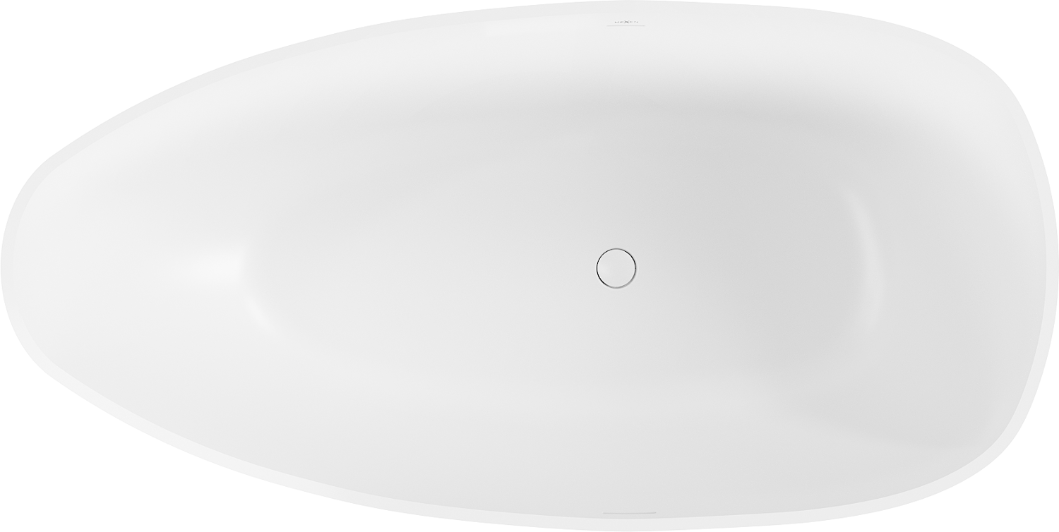 Mexen Imola bañera exenta de conglomerado 160 x 81 cm, blanco mate - 57281608000 - 5