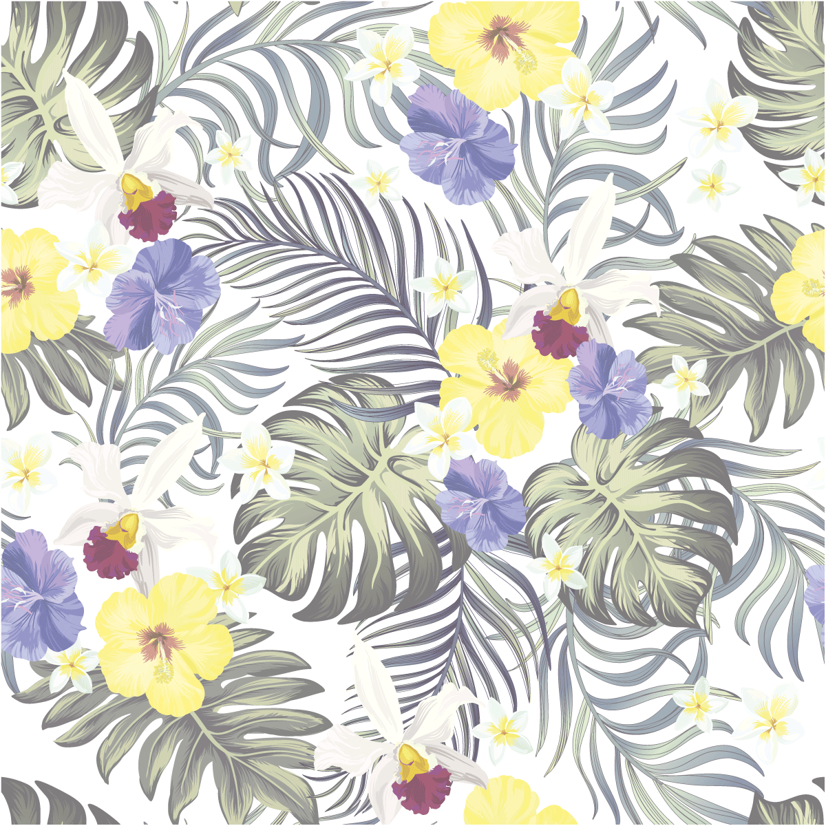 Adesivo carta da parati tropicale Futaleufu - Sticker adesivo - adesivi murali - 40x40cm - 2