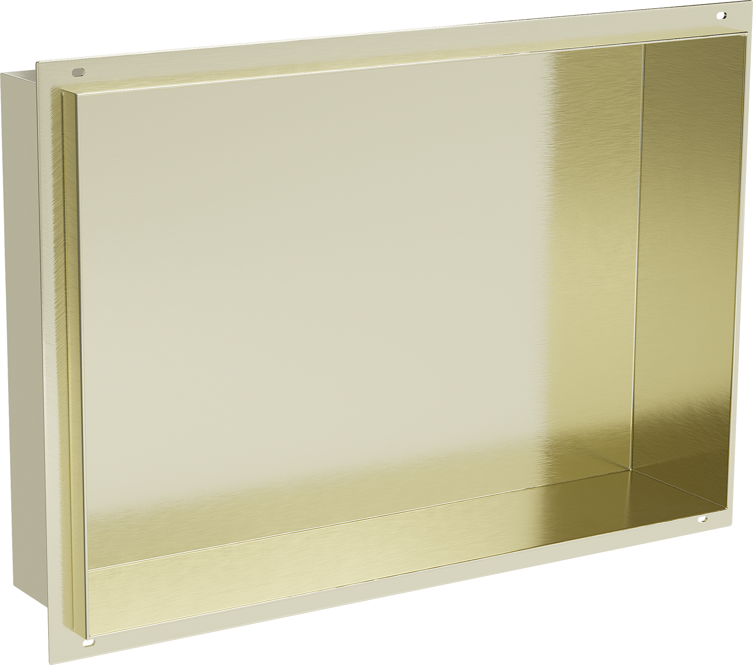 Mexen X-Wall-NR półka wnękowa bez kołnierza 45 x 30 cm, złota szczotkowana - 1951453010