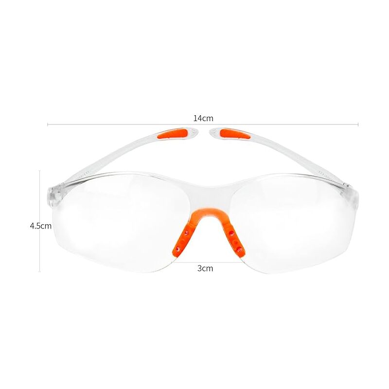 12 pcs Lunettes de Sécurité Transparentes avec Verres en Plastique, Pont-de-Nez et Embouts de Branches en Caoutchouc - 2