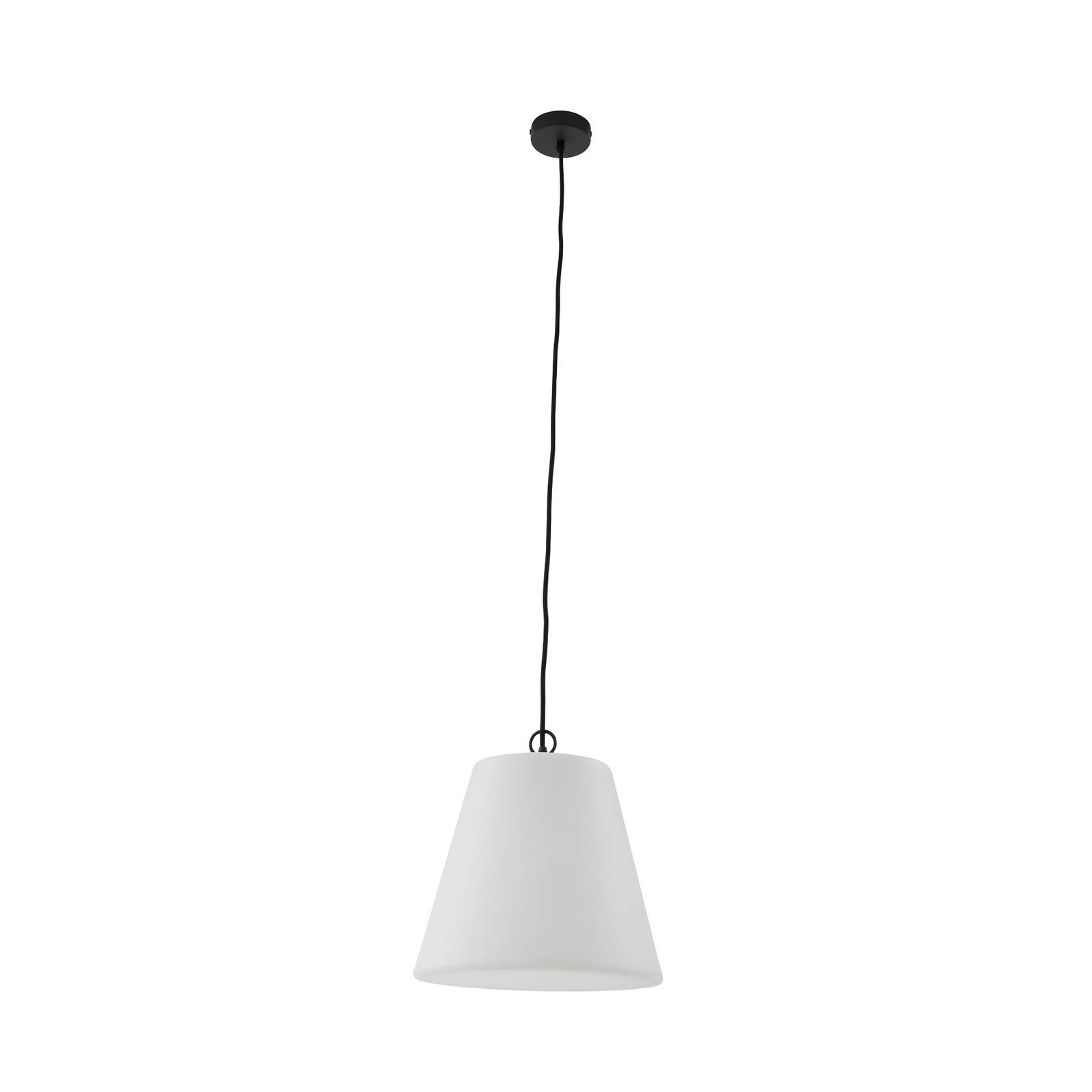 15W Led colgante blanco con negro luz cálida
