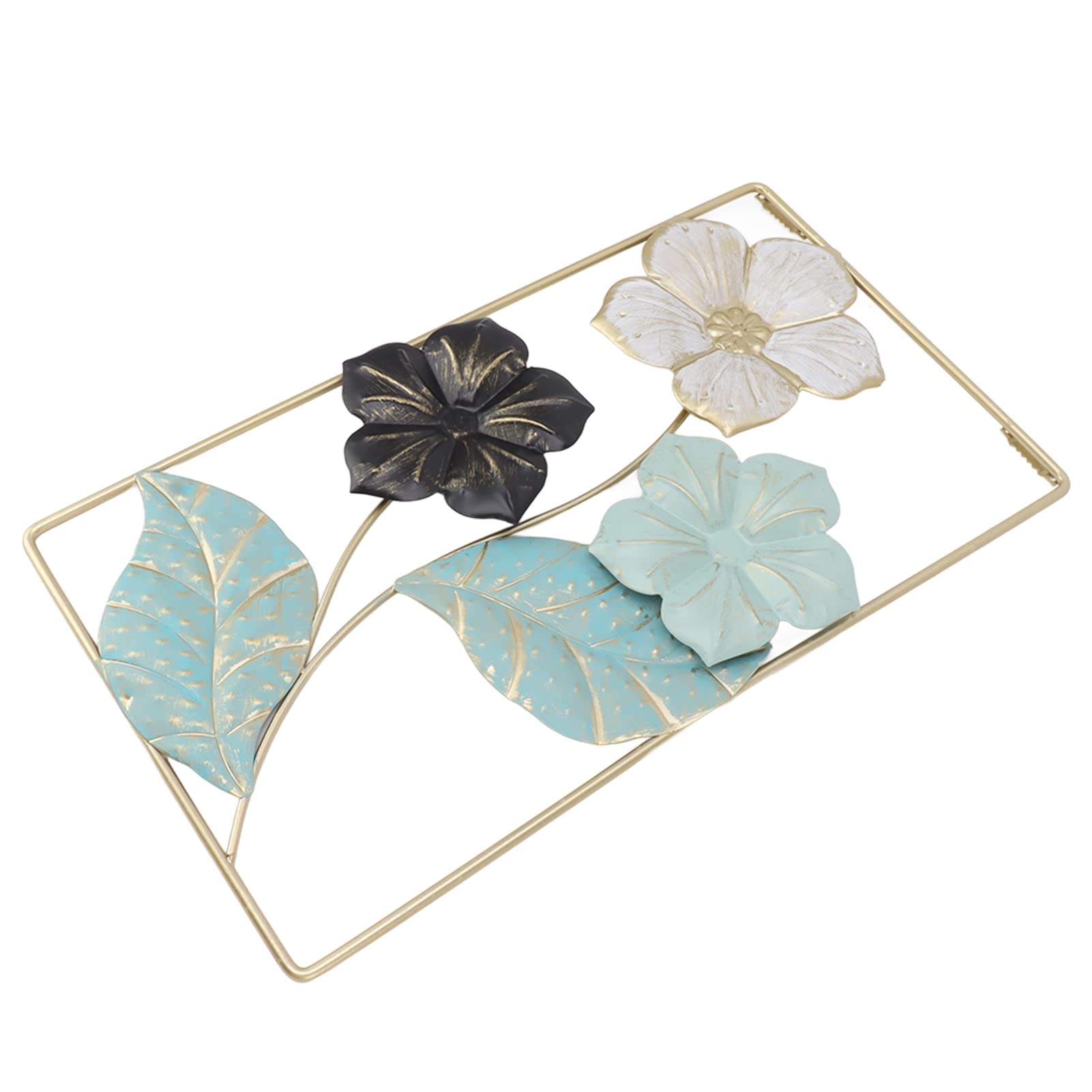 Decoración de pared fondo de tv colgante de pared colgante de pared estilo nórdico decoración de flores de metal para decoración de sal