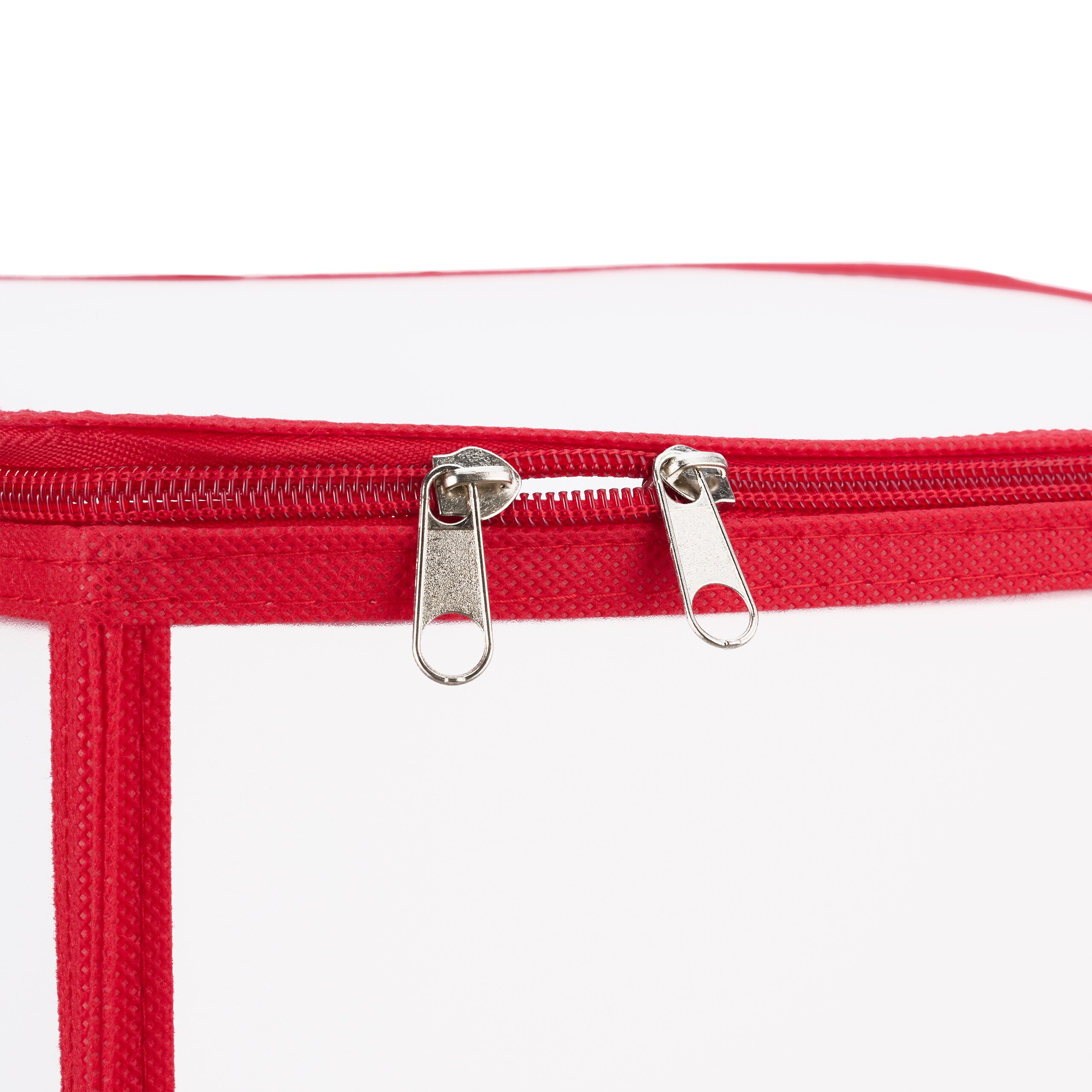 2 x boîtes de rangement pour boules de Noël, 64 compartiments, H x L x P : 31 x 30 x 30 cm, transparent/rouge - 7