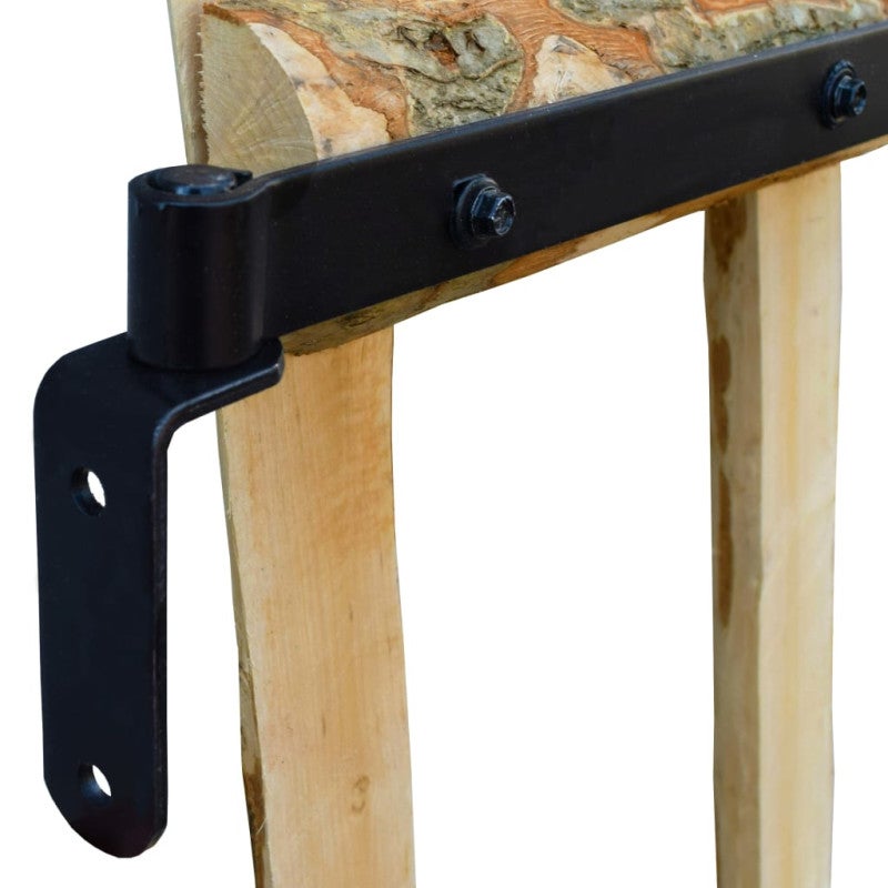 vidaXL Cancello Singolo per Recinzione in Legno di Nocciolo 100x60 cm - 4