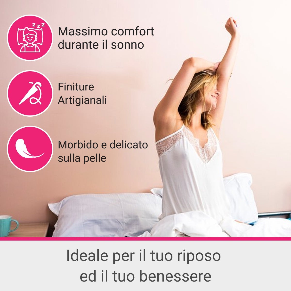 IPERSAN Parure Copripiumino Double-Color in 100% puro cotone, 1 Piazza e mezzo, tinta unita, Tortora/Panna - 4