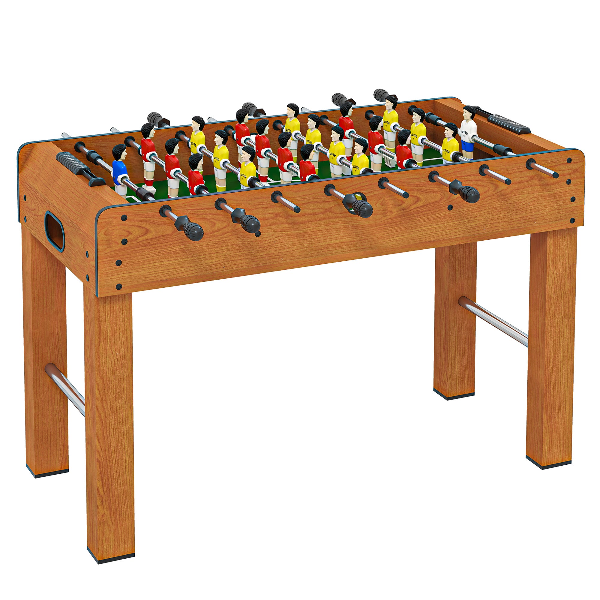 Babyfoot Junior Kangui Pour Enfants – Table En Bois MDF 119x94x81 Cm – Barres Télescopiques Sécurité – 2 à 4 Joueurs – Dès 8 Ans