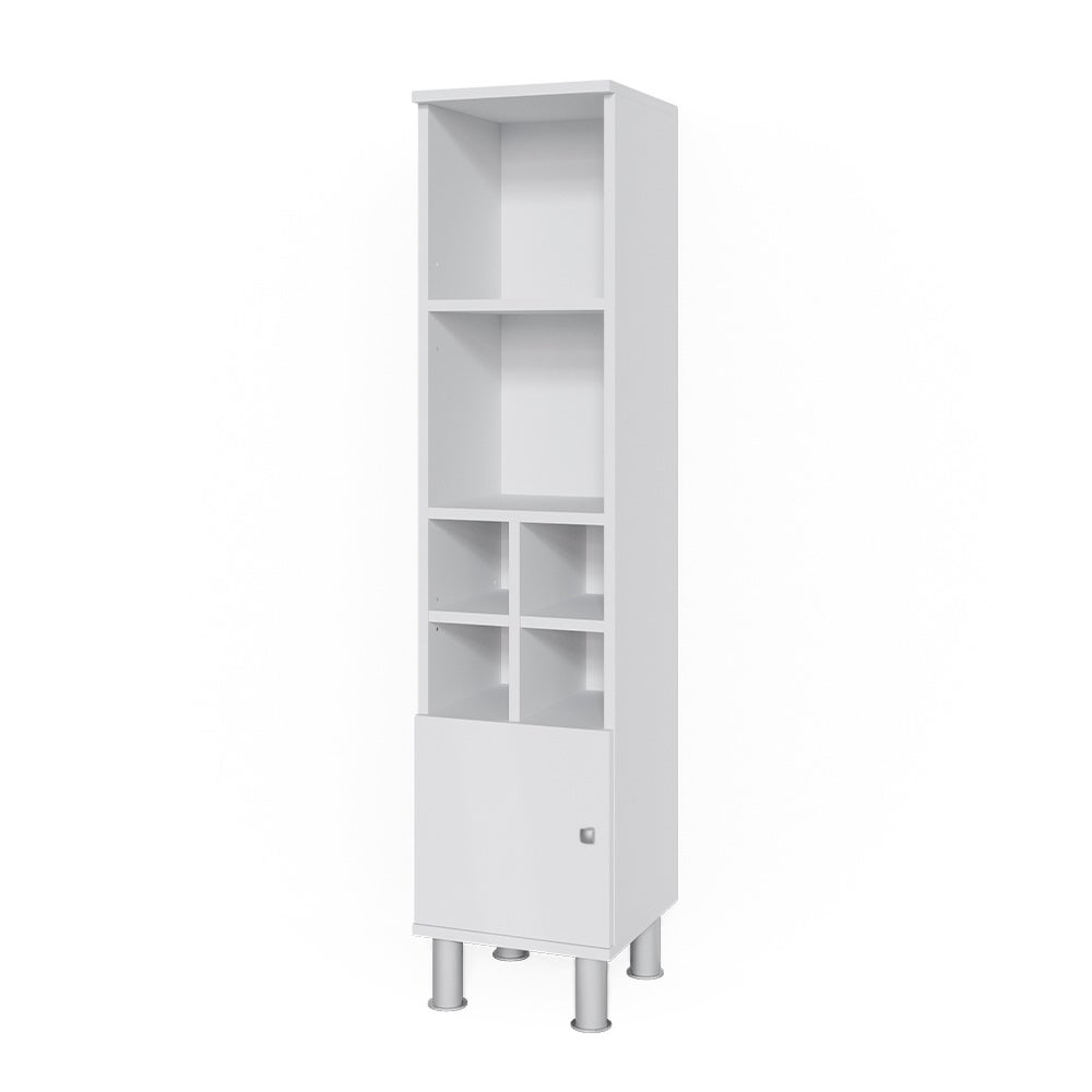 Vicco Szafka łazienkowa Fynn, Biały, 30 x 130.6 cm małe drzwi