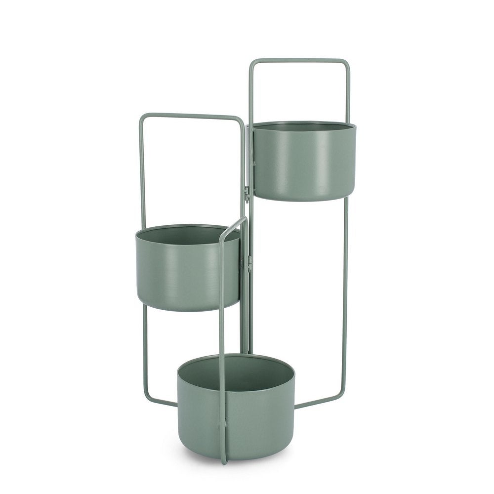 JMIATRY Set Da 3 Supporti Per Piante In Legno Di Bambù – Dimensioni Diverse Per Piante Da Interno/Esterno – Fino A 90kg Di Portata - 3