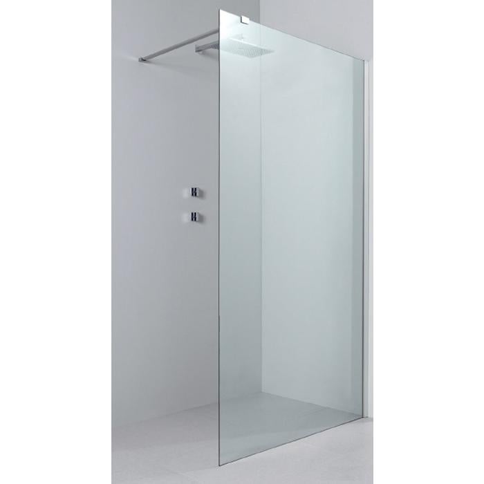 Mampara de ducha frascio, 130 cm de alto, 200 cm, cristal templado de 8 mm - frascio