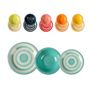 Piatto da pranzo Quid Coral Vita Rosso Ceramica 27 cm (12 Unità) | Leroy Merlin