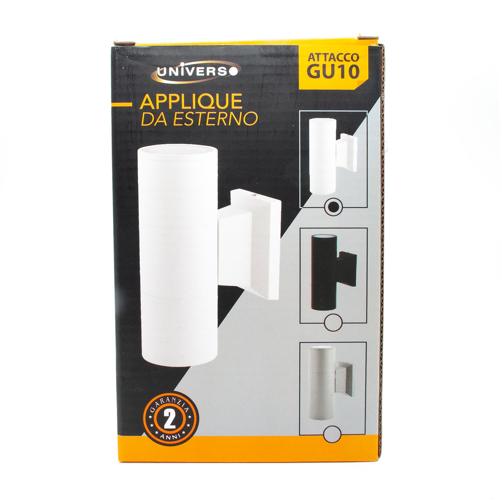 Applique Murale Extérieure Cilindro IP65 Double Faisceau LED 10W GU10 RGB UP et DOWN Lampe Murale Façade Balcon 230V BLANC - 10