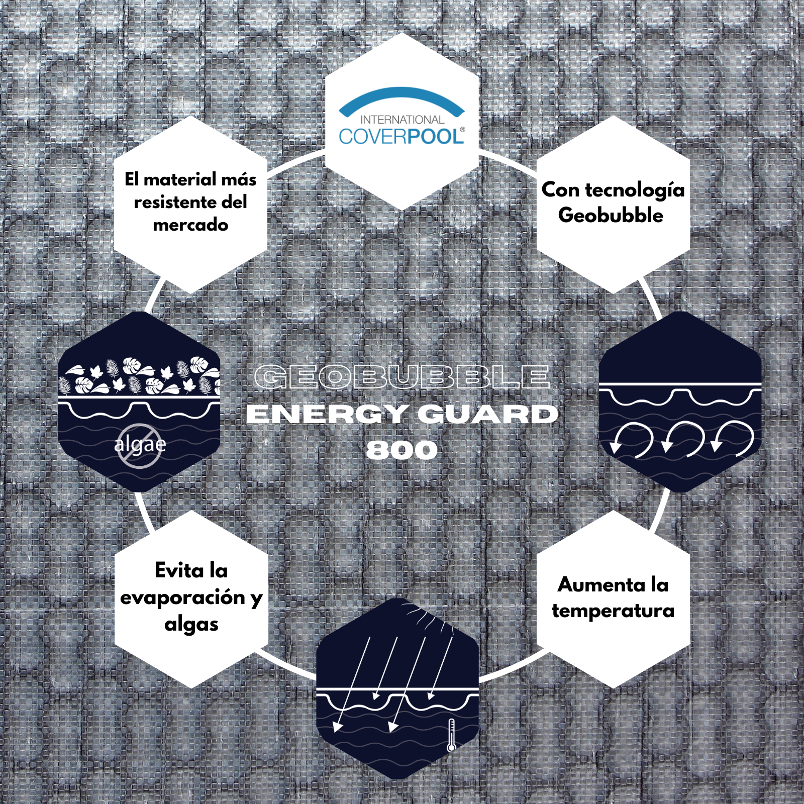 Bâche thermique 800 microns Geobubble EnergyGuard de 8 x 3m sans renfort - 3