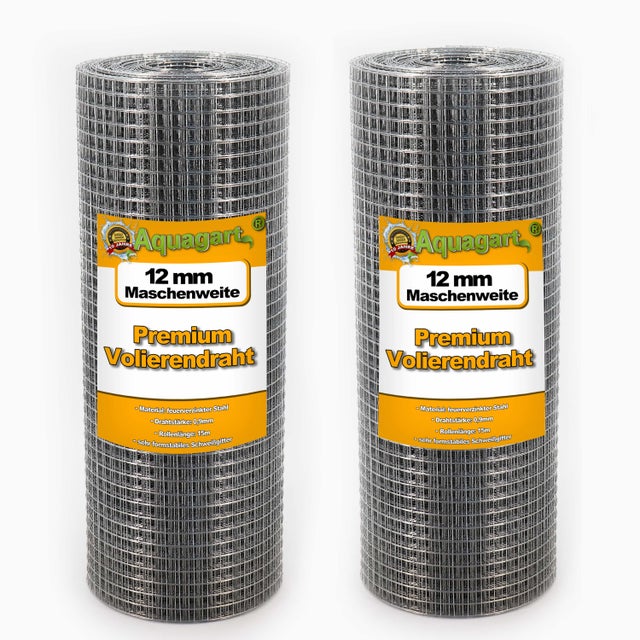 150 m x 0,5 m grillage pour volière, grille métallique, grillage soudé, clôture en fil de fer, galvanisé à chaud