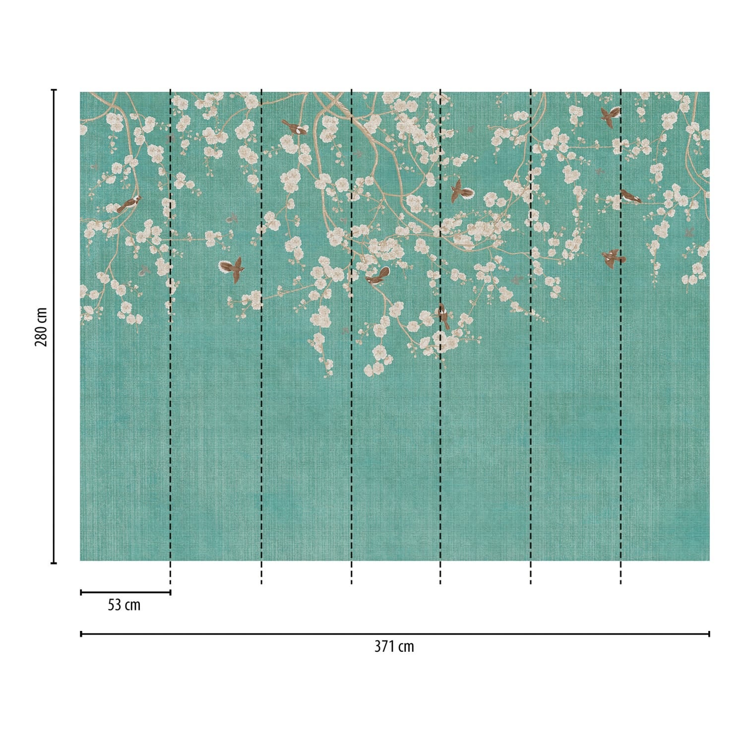 Profhome 399211-GU Sfondo fotografico liscia opaca 3,71 m x 2,8 m - 3