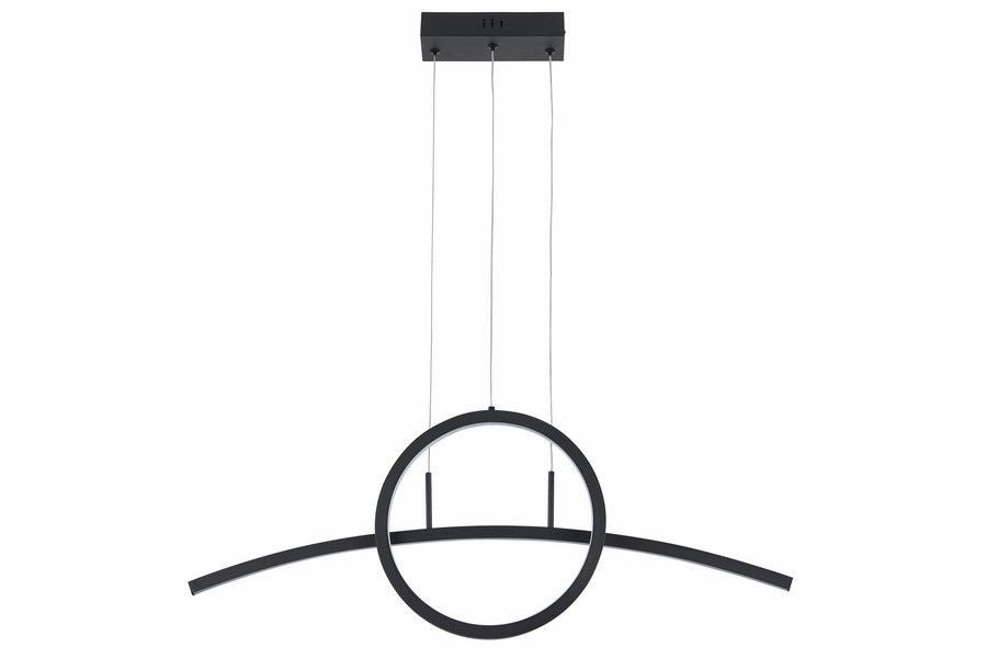 Lampa wisząca Evora LED 32W Neutralna biel 2560lm czarna wym: 120 x 80 x 6 cm Reality