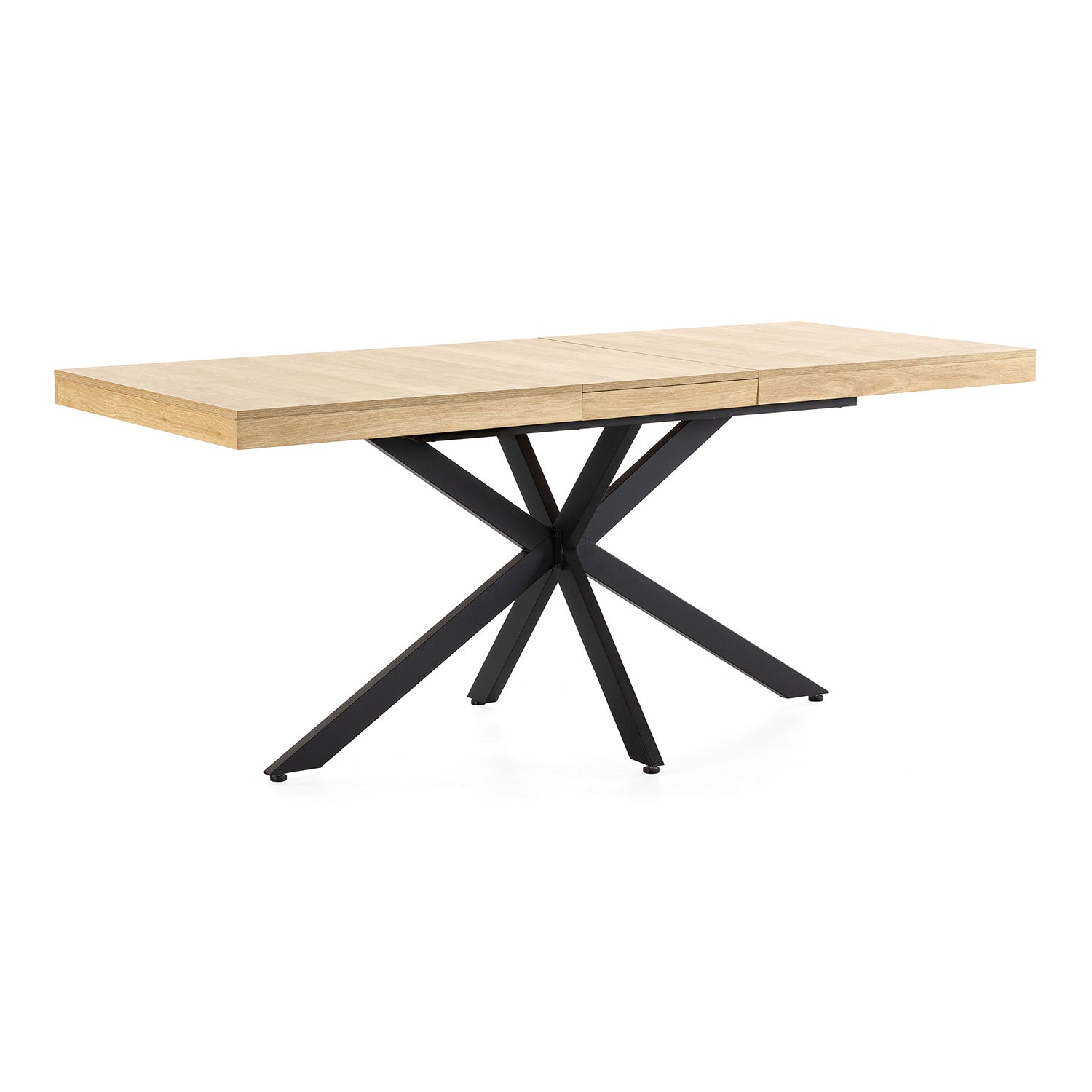 Table de salle à manger extensible Genova couleur chêne, 140-180 cm - 4