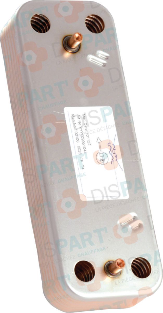 Échangeur Sanitaire 12 Plaques Pour Chaudière BAXI - Réf. JJJ005686670 - Neuf Italie