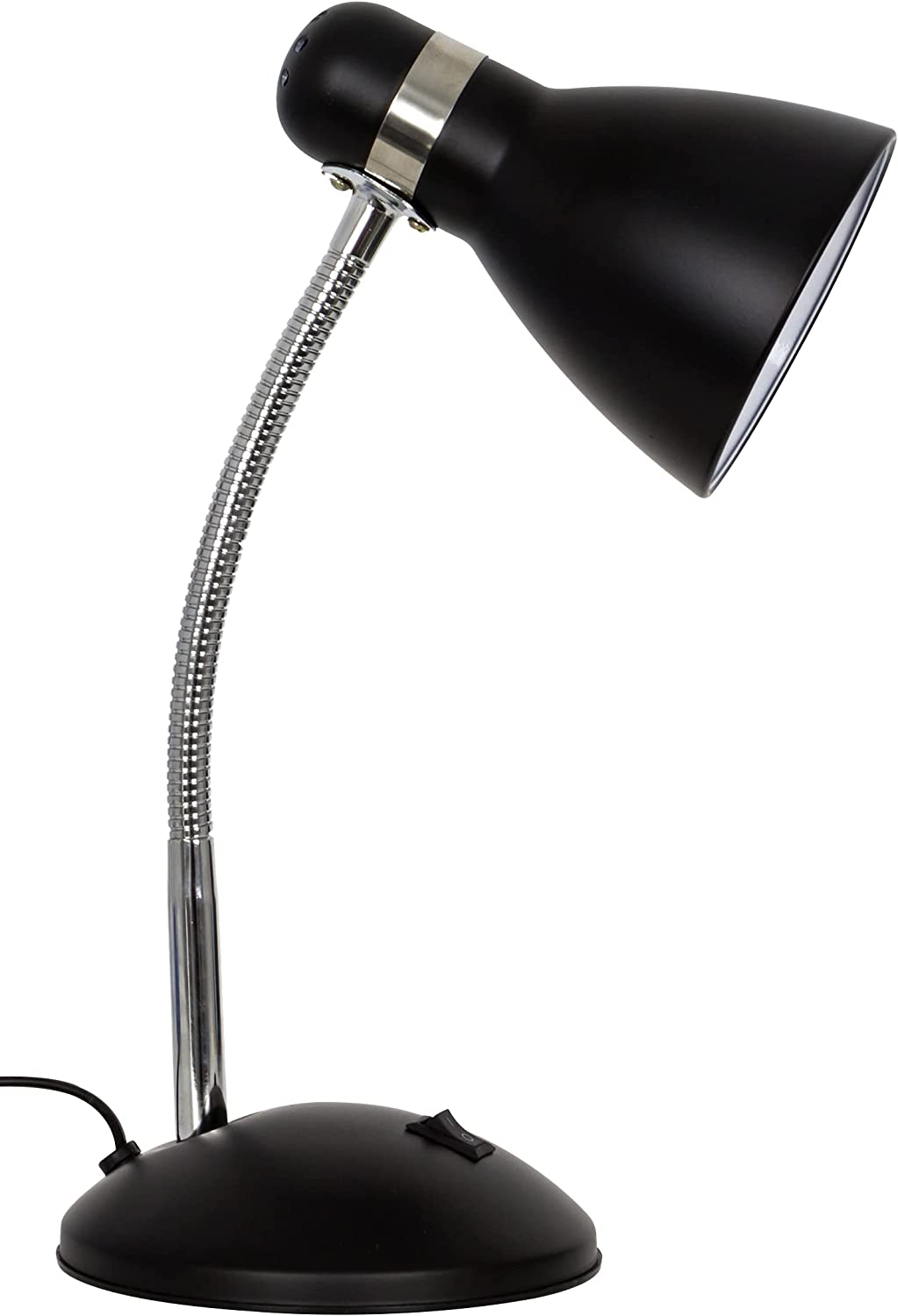 Lámpara Colgante Vintage Bonn - Color Negro Exterior/dorado Interior, Altura Regulable 38-115 Cm, Portalámparas E27 (32 Cm Diámetro)