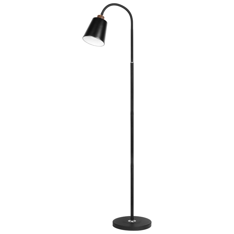 Lampa podłogowa stojąca E27 LED Koko 145cm IP20 czarna złota MasterLED