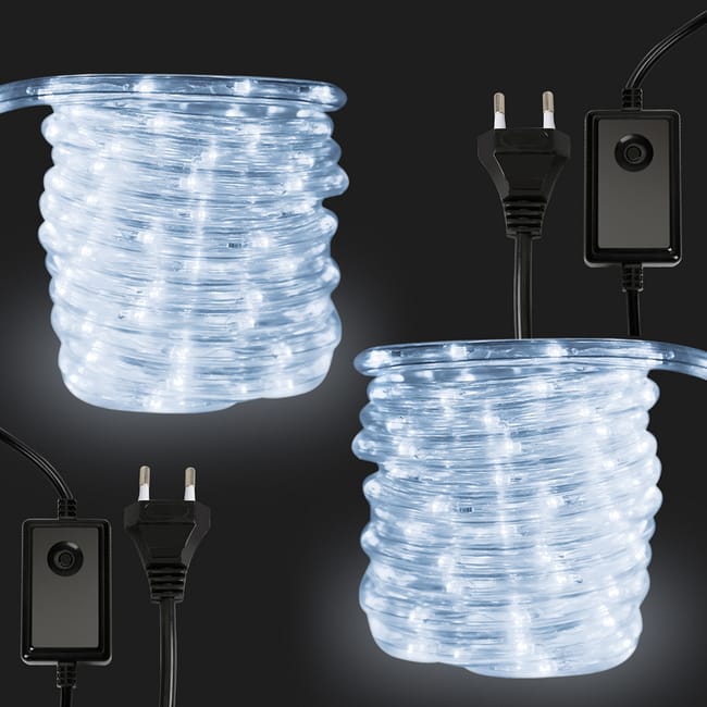 Hokone Catena Luminosa Da Campeggio 10m USB Ricaricabile 2000mAh - 2-in-1 Lampada E Stringa LED Impermeabile Con 4 Modalità