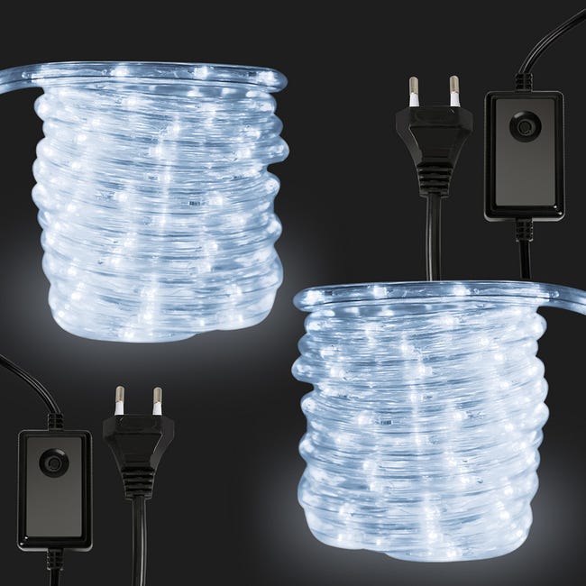 Hokone Catena Luminosa Da Campeggio 10m USB Ricaricabile 2000mAh - 2-in-1 Lampada E Stringa LED Impermeabile Con 4 Modalità