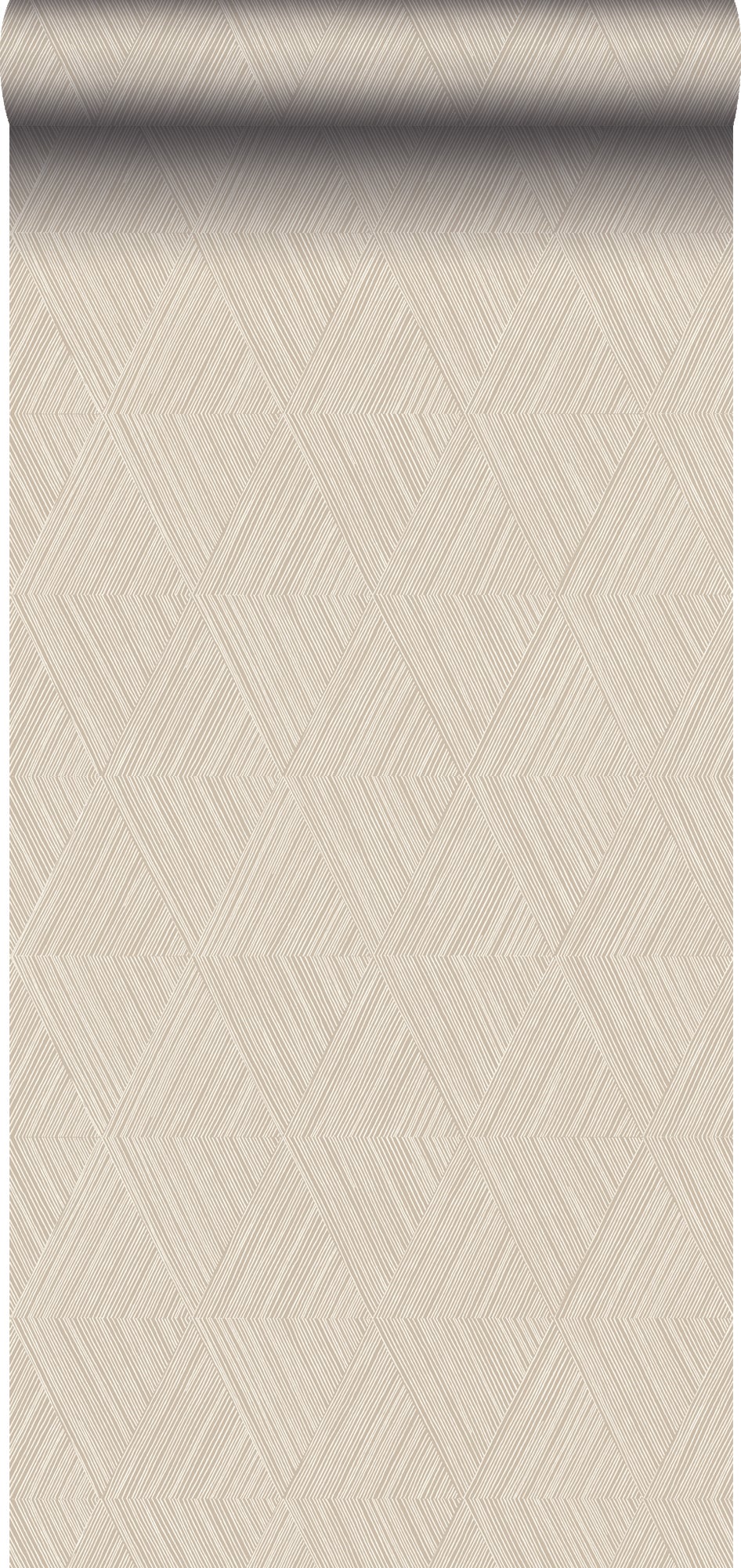 Tapeta graficzny motyw 3D piaskowego beżu - 53 cm x 10.05 m - ORIGIN