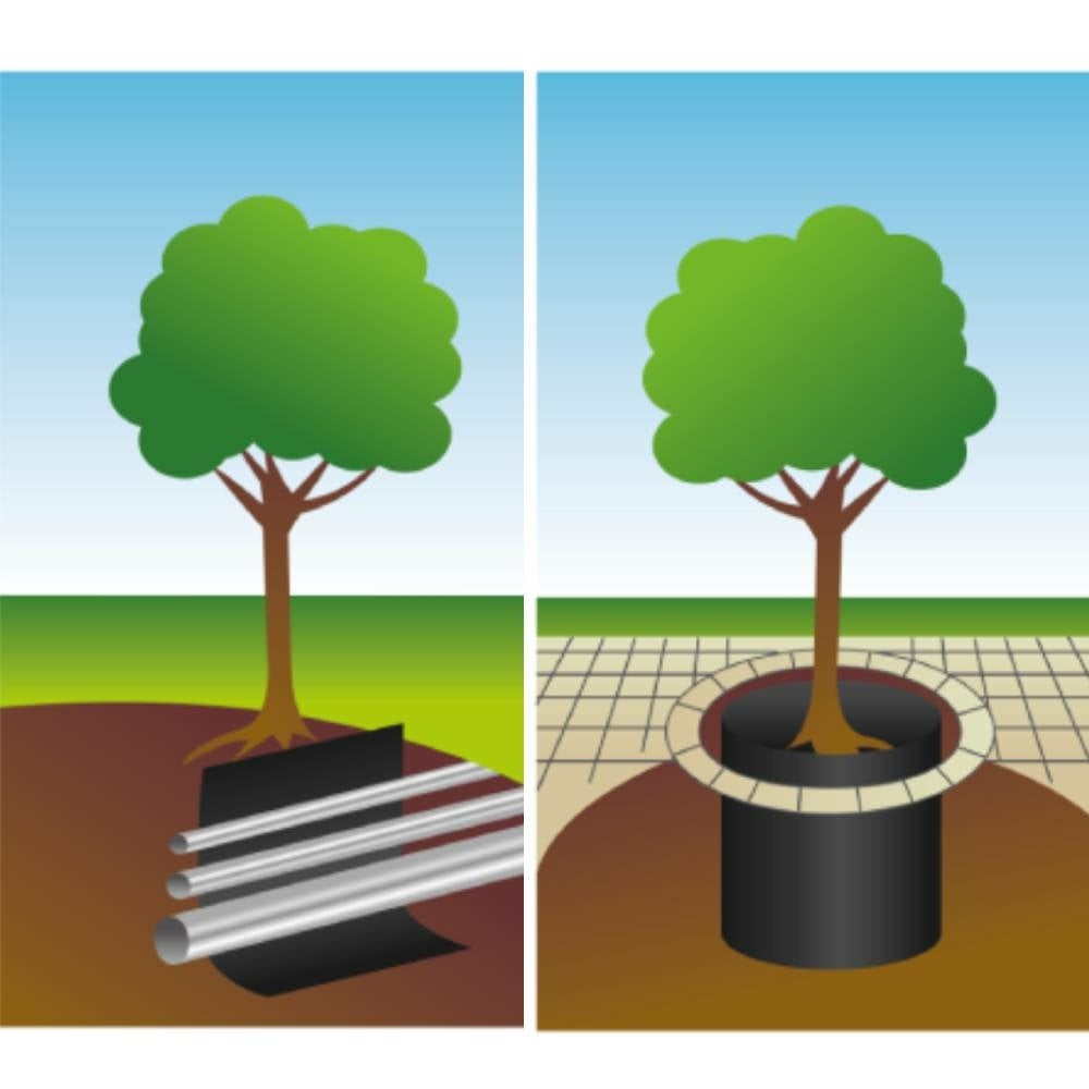 Barrera anti-rizomas, anti-raíces y bambú - 800g/m² - Rollo 5 m x 60 cm - 9