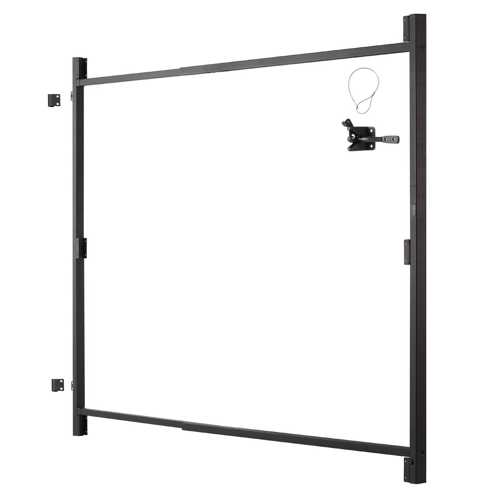 Kit construction portail 36-60 po,VEVOR ajustable,cadre anti-affaissement,verrou loquet et vis,pour clôture bois,fer - 9