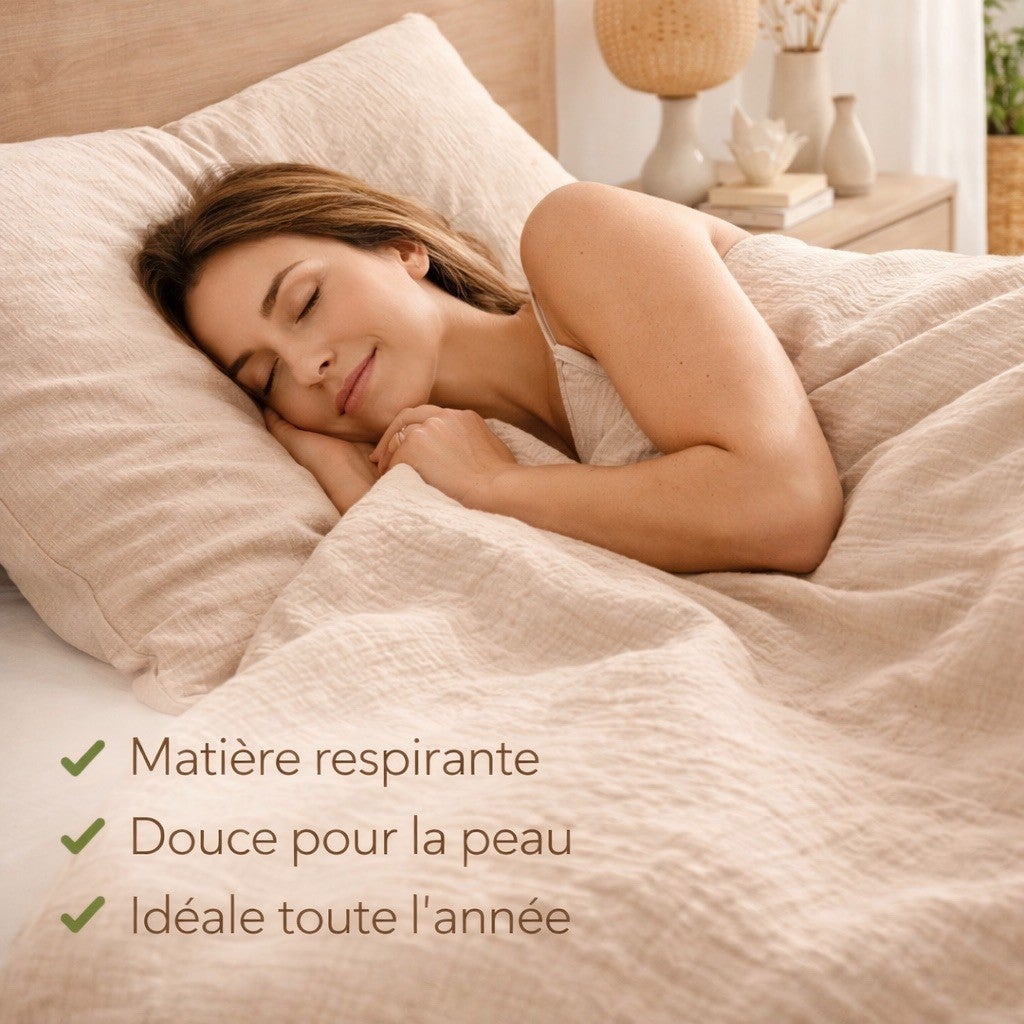 Parure de Lit en Gaze de Coton - 3