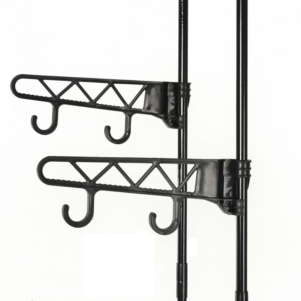 Porte-vêtements Acier et tissu non-tissé 55x28,5x175 cm Noir vidaXL - 4