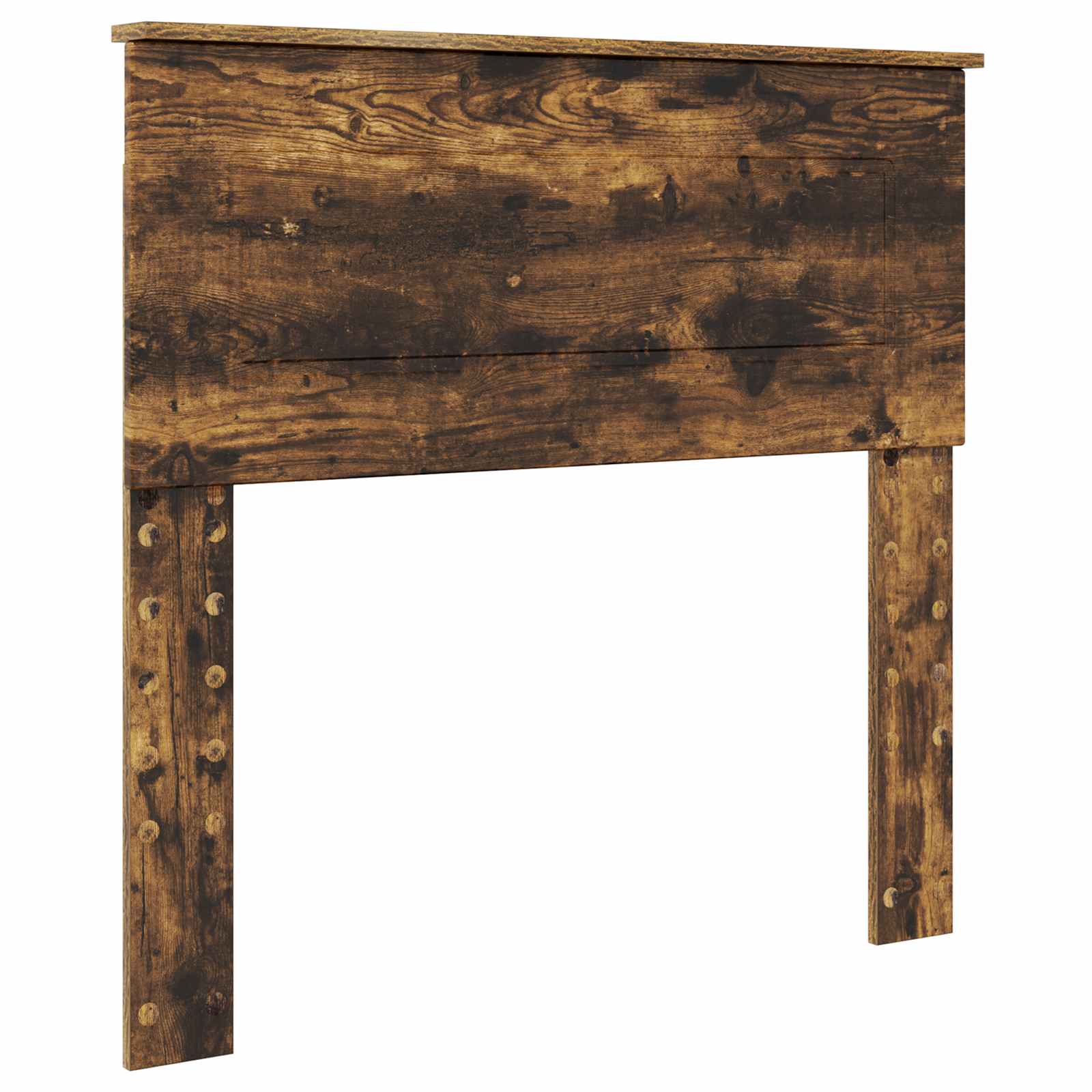 Lit de rangement chêne fumé 75 x 190 cm en panneau de bois - 7