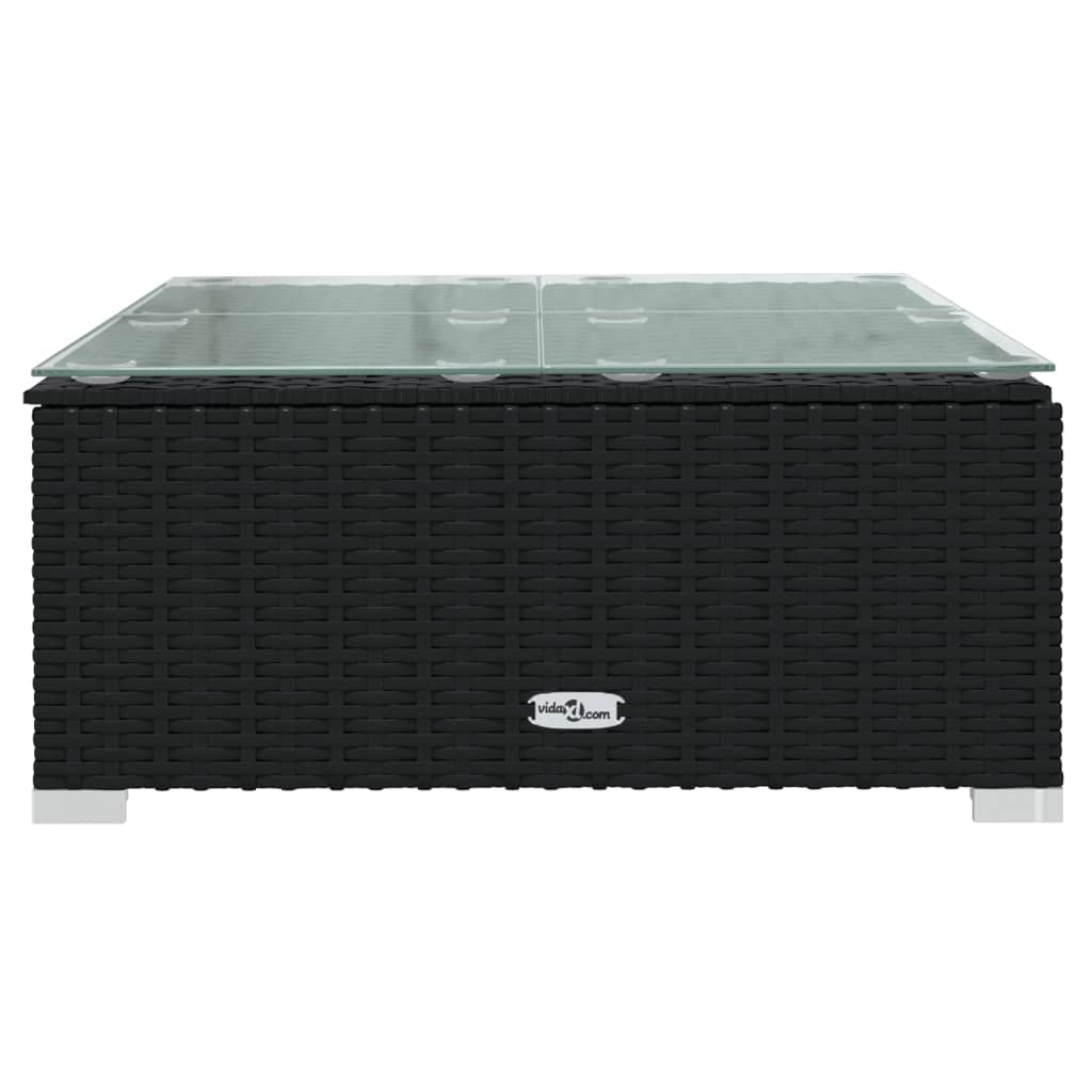 Maison Exclusive - Set Divani da Giardino 12 pz con Cuscini in Polyrattan Nero - 8