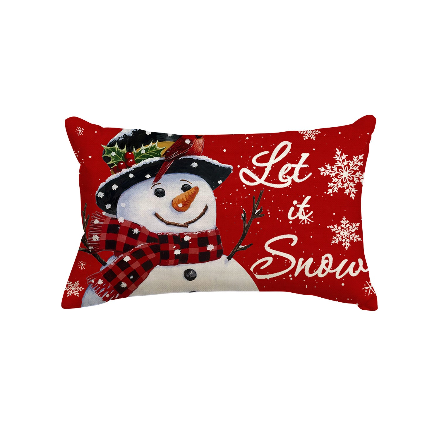 Federa Per Cuscino GTEXT Natale – 50x30 Cm Con Motivo HO, Tessuto In Poliestere/Lino Con Cerniera Nascosta, Solo Coperta, Regalo Decorativo