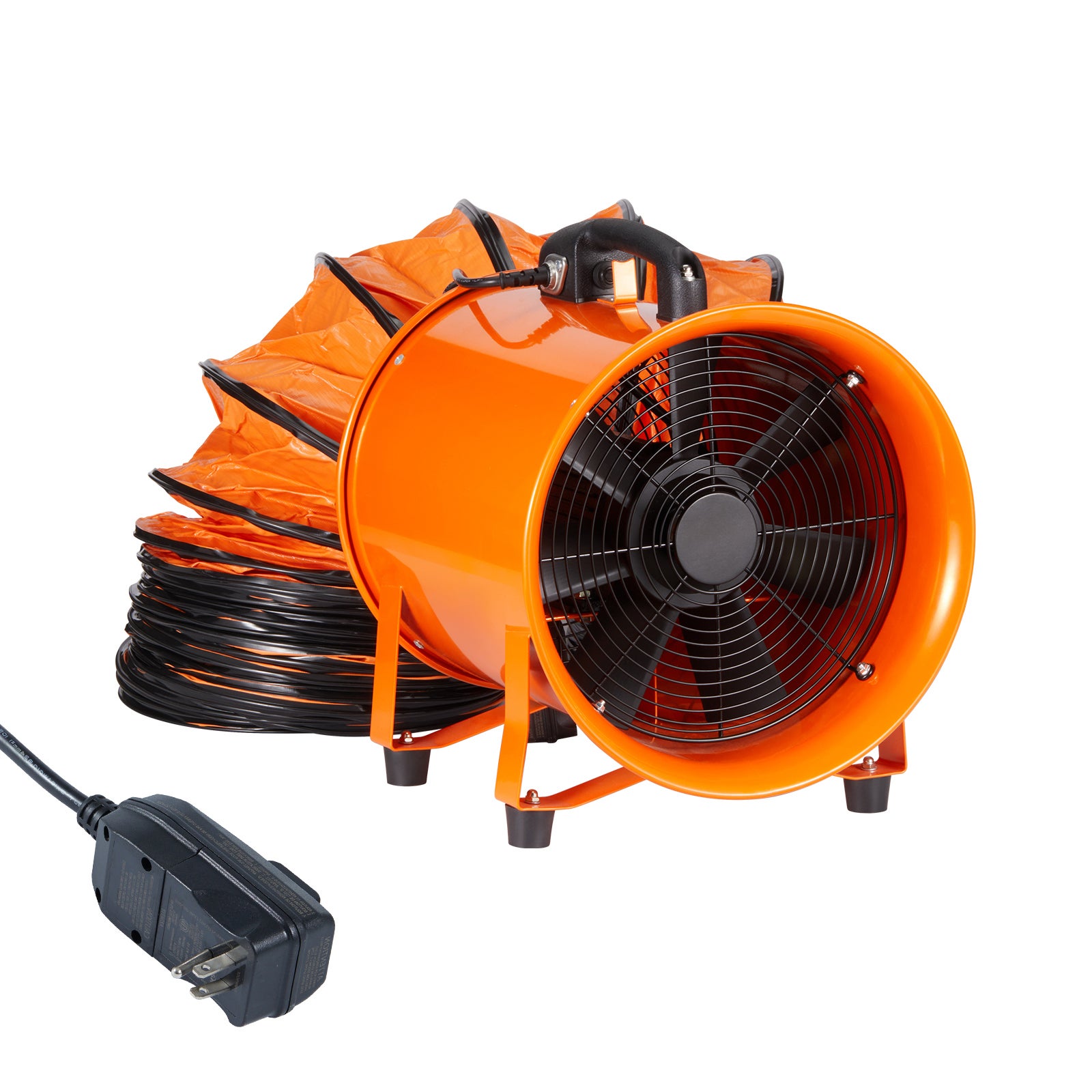 Ventilateur portable robuste 254 mm, tuyau conduit 10 m, extraction ...