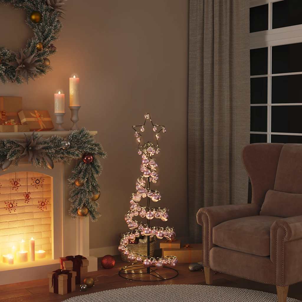 Cône De Noël Lumineux VidaXL 360 LED Intérieur/extérieur 143x250 Cm - Arbre Décoratif