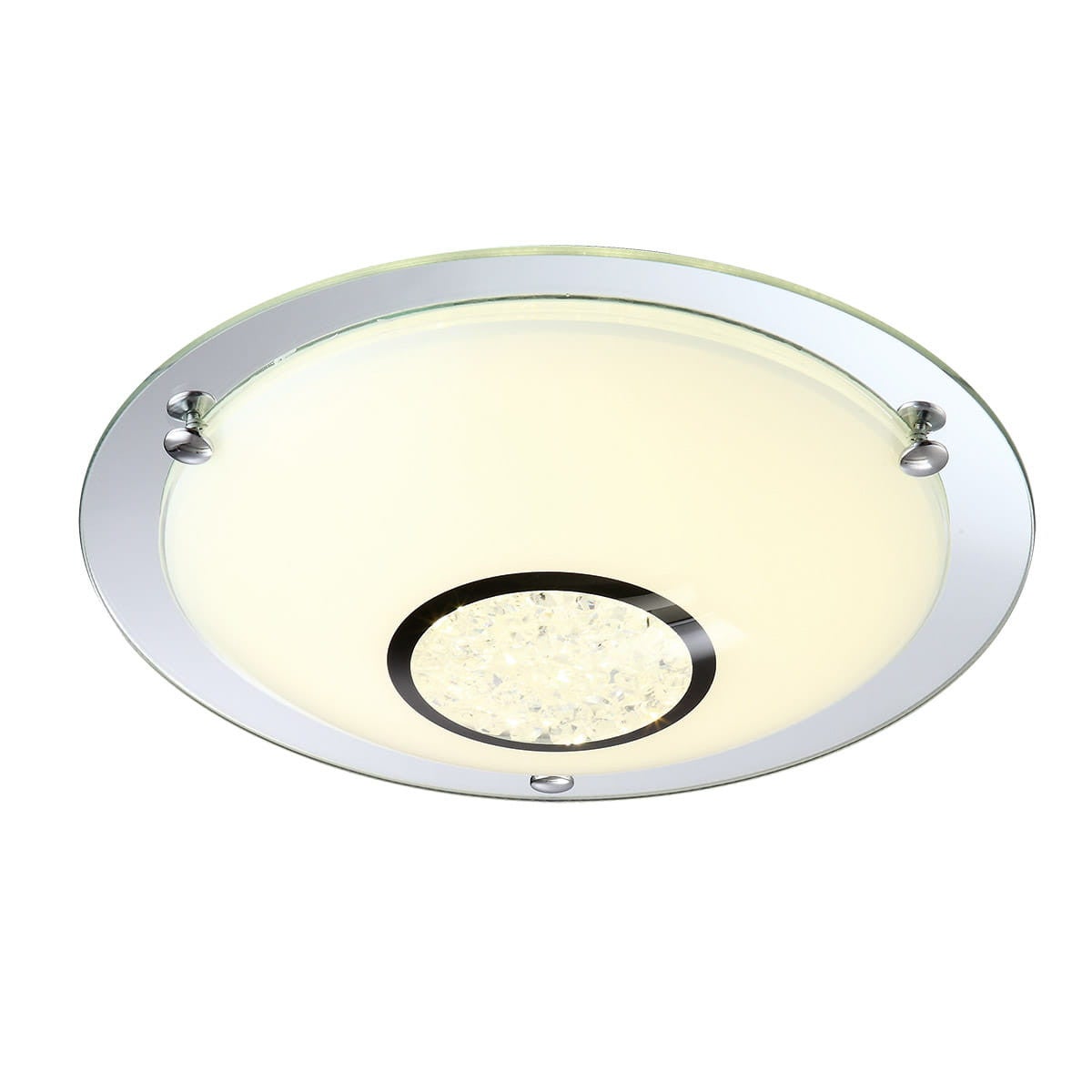 Plafon Mianko okrągły biały LED 12W 4000K 960lm wym: 10,5 x 31,5 cm IP20 szkło Italux