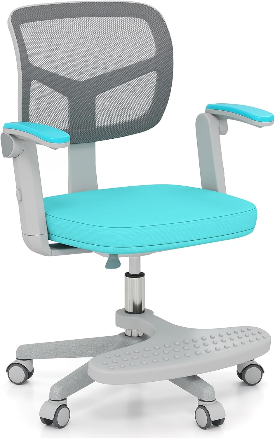 WOLTU Sedia Ufficio Ergonomica, Sedie Ufficio a Rete Traspirante, Con Supporto Lombare Adattativo a Forma Di C, Poggiatesta Regolabile, Braccioli