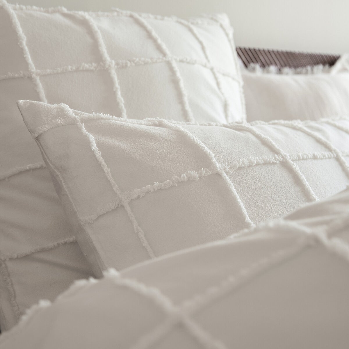 Housse de couette coton tufté, Noémie - Blanc cassé - 200 x 210 cm - 2