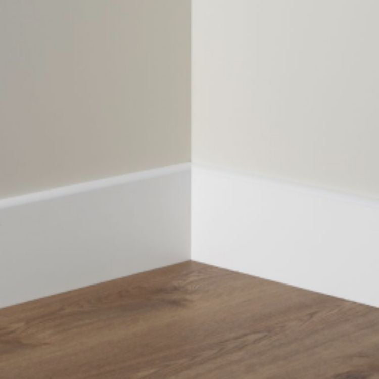Rodapié Redondo en MDF Lacado Blanco 12x90x2250 mm-10 Unidades - 2