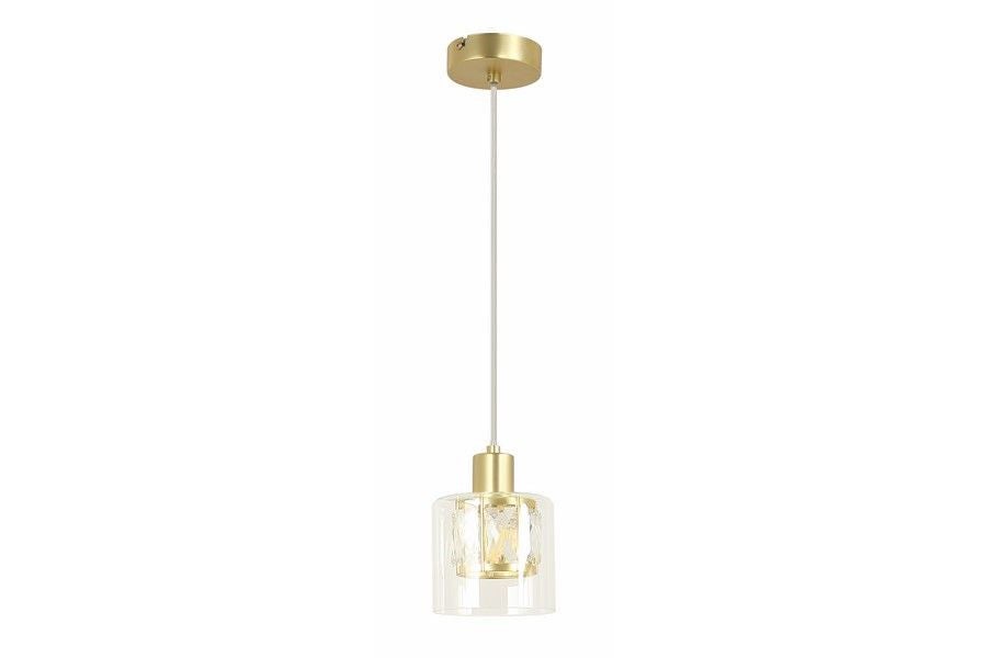 Lampa wisząca Elmo złota 1xE14x40W punktowa glamour wym: 120 x 12 x 12 cm metal Reality