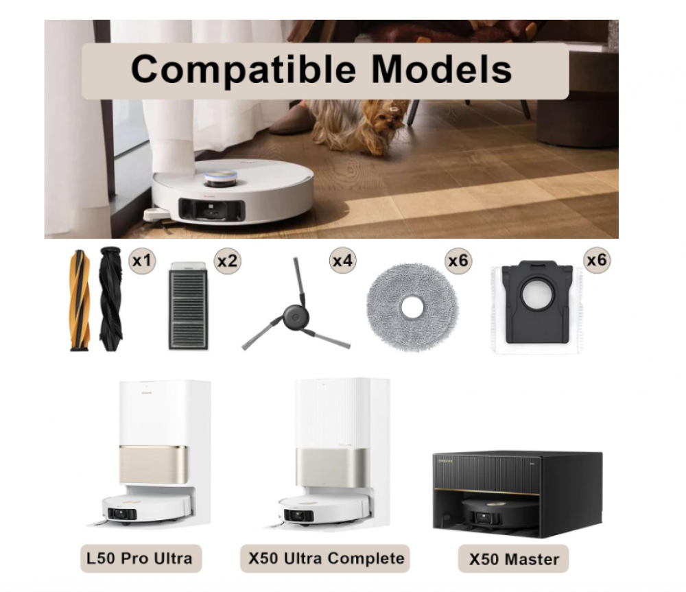 Kit d'accessoires pour Dreame X50 Ultra Complete/ L50 Pro Ultra/ X50 Master/ L40s Pro Ultra, Pièces de Rechange - 2