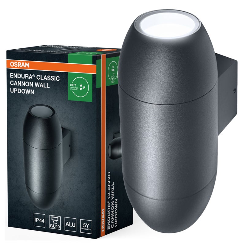 Kinkiet Ogrodowy Osram Lampa Elewacyjna Zewnętrzna GU10 Szary IP44 1 szt.