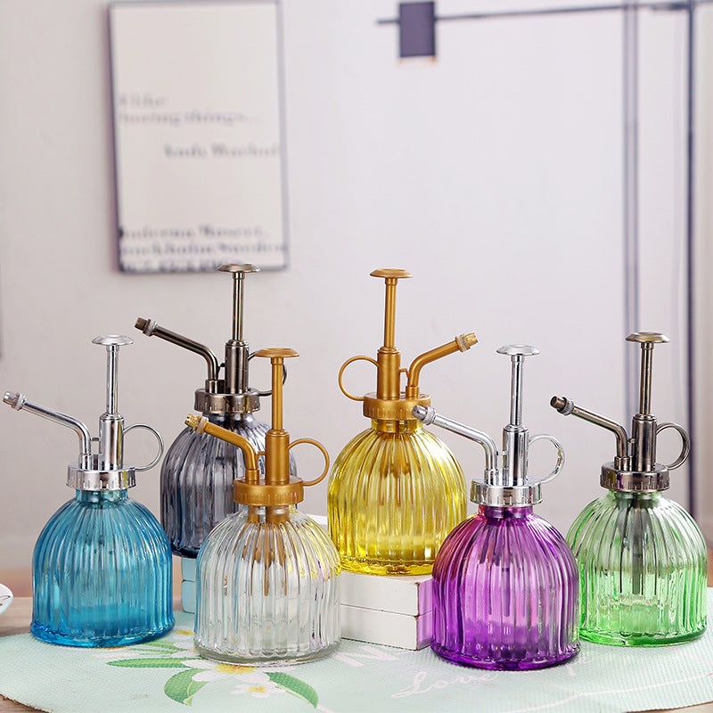 Bouteille d'arrosage en verre transparent, vaporisateur de plantes, petit arrosoir en verre pour plantes en pot d'intérieur, jardin - 8