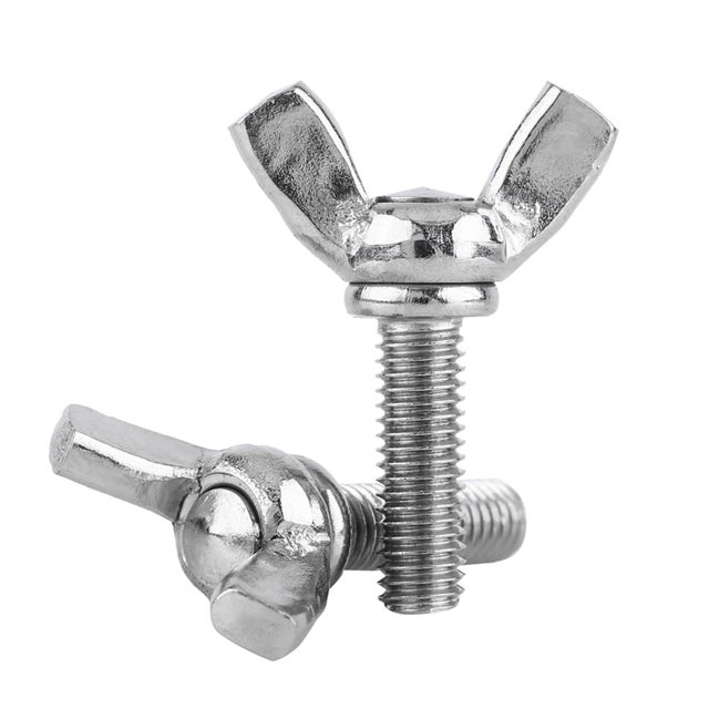 Lot De 5 Boulons à Ailettes (vis Papillon) M4x35mm En Acier Inoxydable 304 - Neuf Uxcell