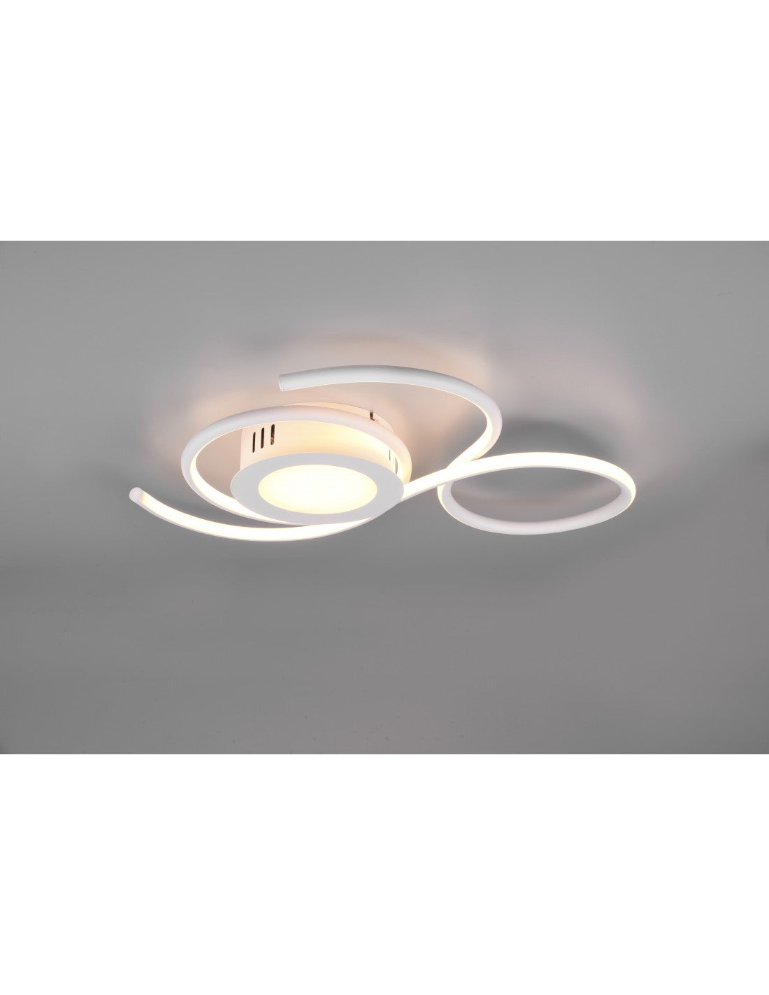 Plafonnier Design Moderne Led Gradateur Jive Blanc Trio Lighting